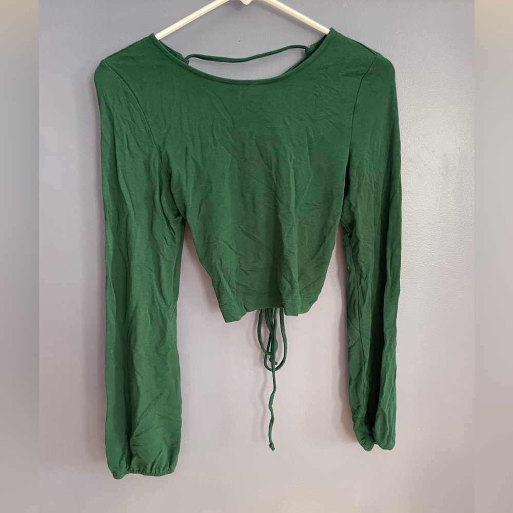 Long sleeve crop top